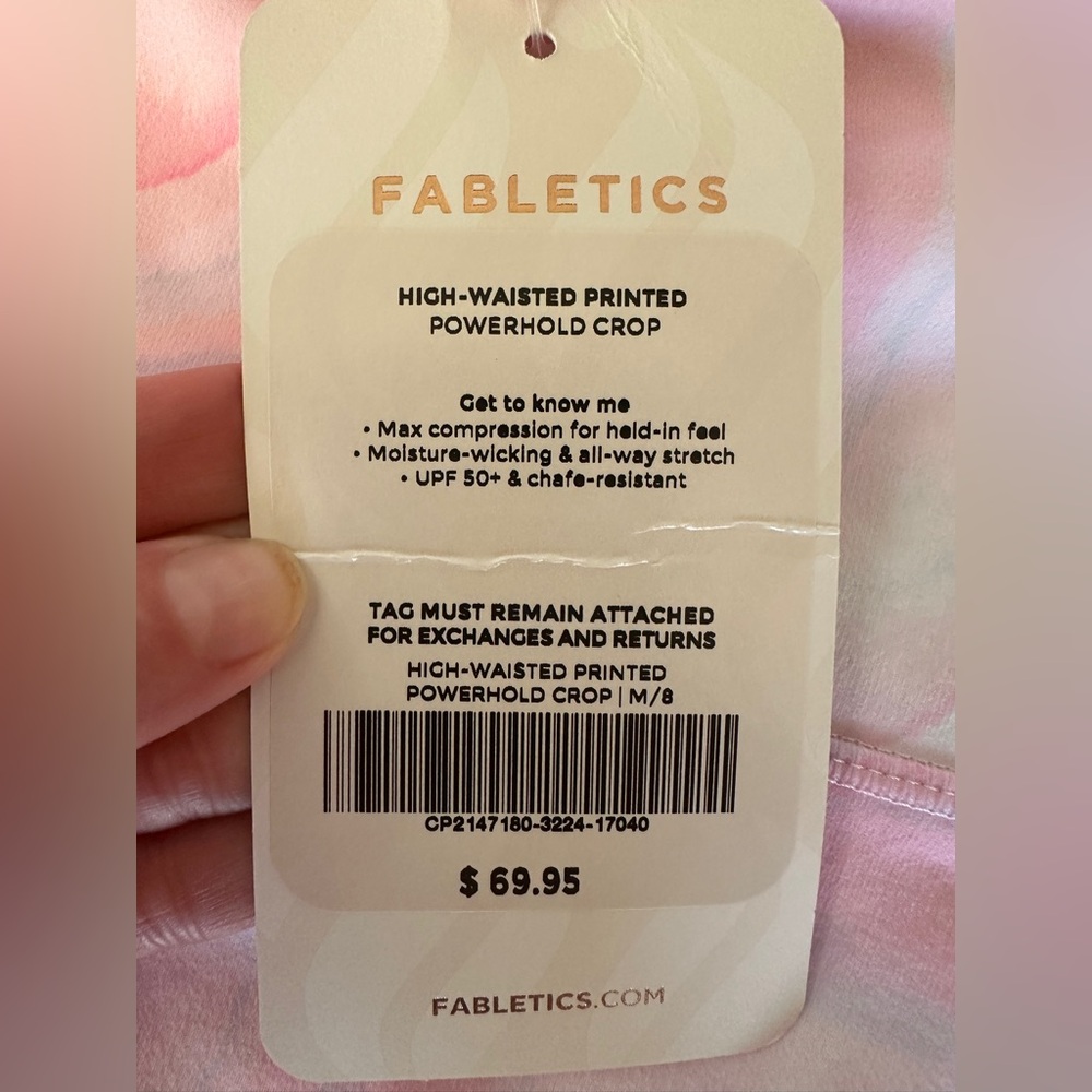 Fabletics Define High Waisted Crop Leggings, Medi… - image 5